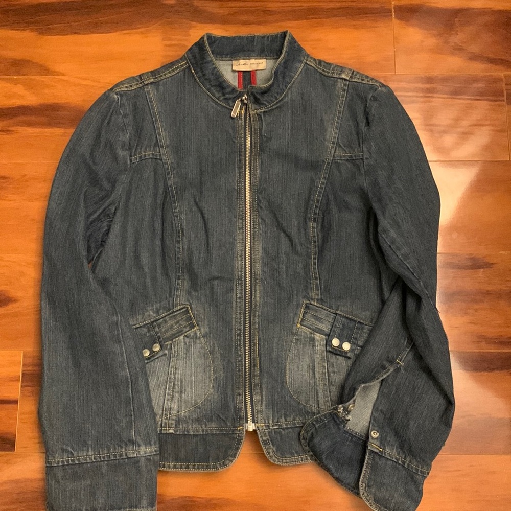 Dark wash denim jacket